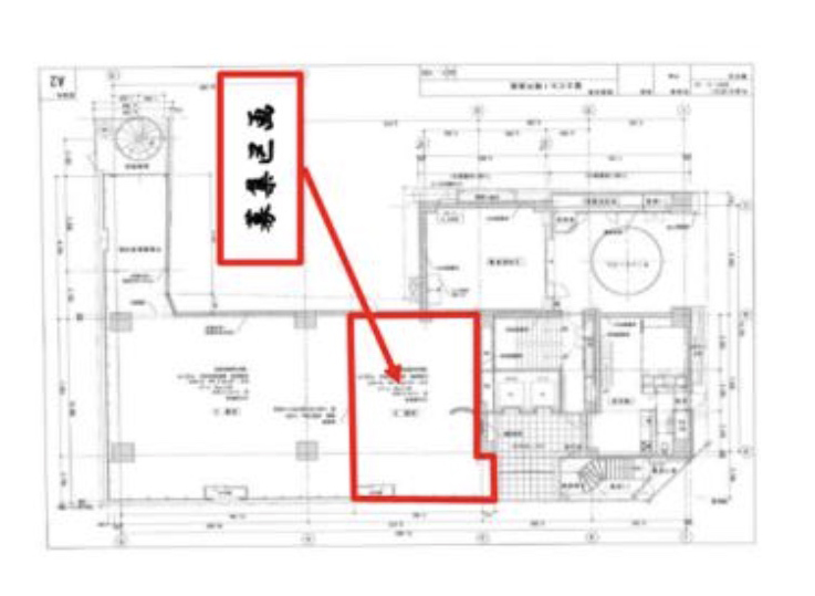東京都中央区　人形町駅　ビル１階物件図面