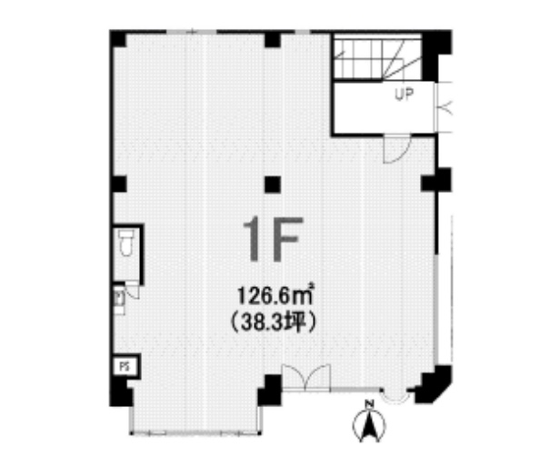 東京都府中市　府中駅徒歩５分　ビル１階物件図面