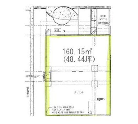 神奈川県横浜市　綱島駅徒歩12分 ビル１階物件図面