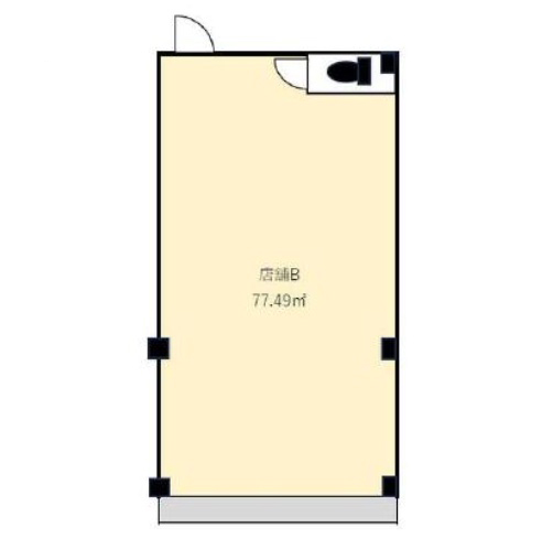 東京都調布市　国領駅徒歩10分　ビル1階物件図面