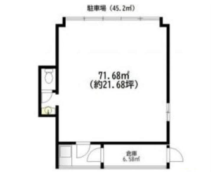 東京都世田谷区　尾山台駅徒歩8分　ビル1階物件図面
