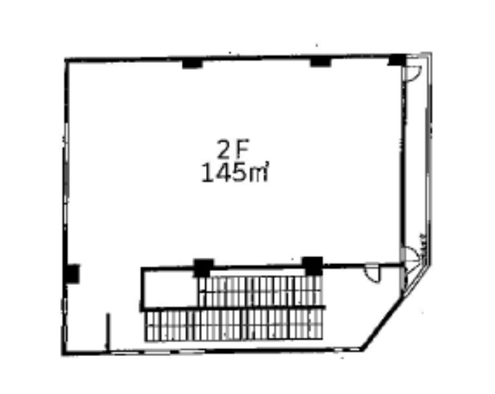 埼玉県越谷市　越谷駅徒歩3分　ビル2階物件図面