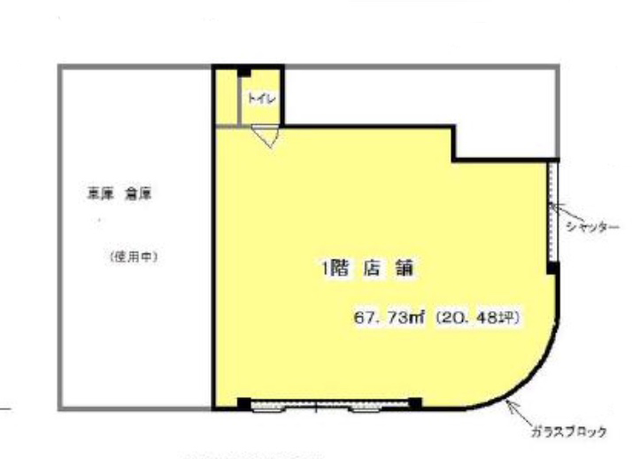 神奈川県大和市　大和駅徒歩1分　ビル1階物件図面