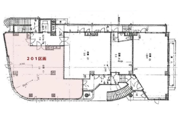 神奈川県横浜市　たまプラーザ駅徒歩3分　ビル2階物件図面