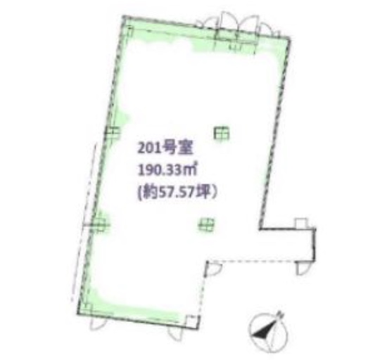 埼玉県富士見市　ふじみ野駅徒歩１分　ビル２階物件図面
