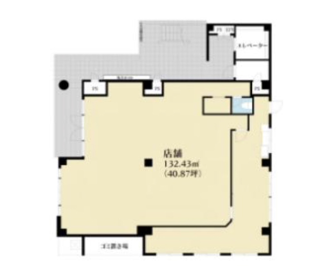 千葉県船橋市　船橋駅徒歩７分　ビル1階物件図面