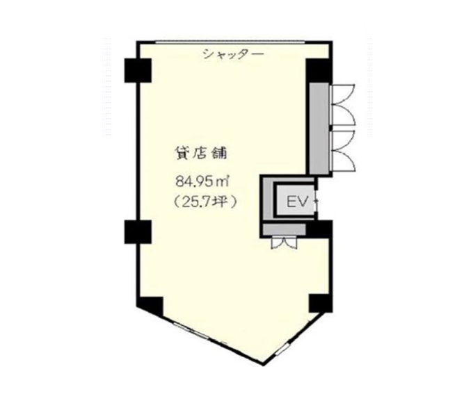 東京都豊島区　東池袋駅徒歩２分　ビル1階物件図面