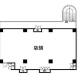 東京都日野市　高幡不動駅徒歩１分　ビル2階物件図面