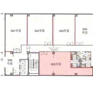 神奈川県横浜市　新横浜駅徒歩４分　ビル５階物件図面