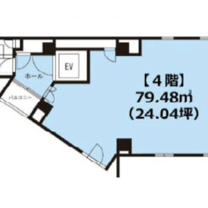 東京都港区　六本木駅徒歩3分　ビル4階物件図面
