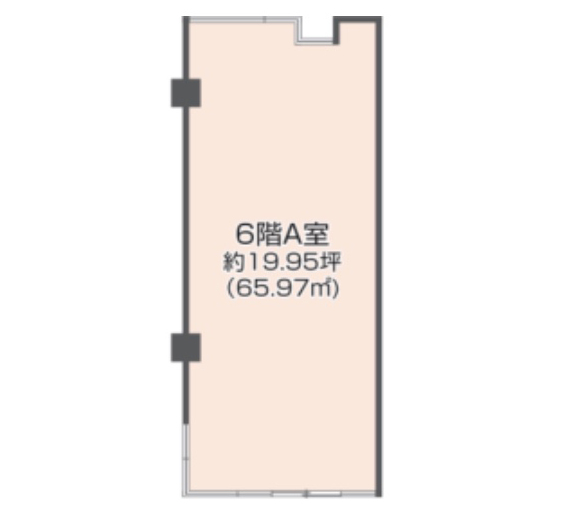 神奈川県横須賀市　京急久里浜駅直結の商業ビル6階物件図面　