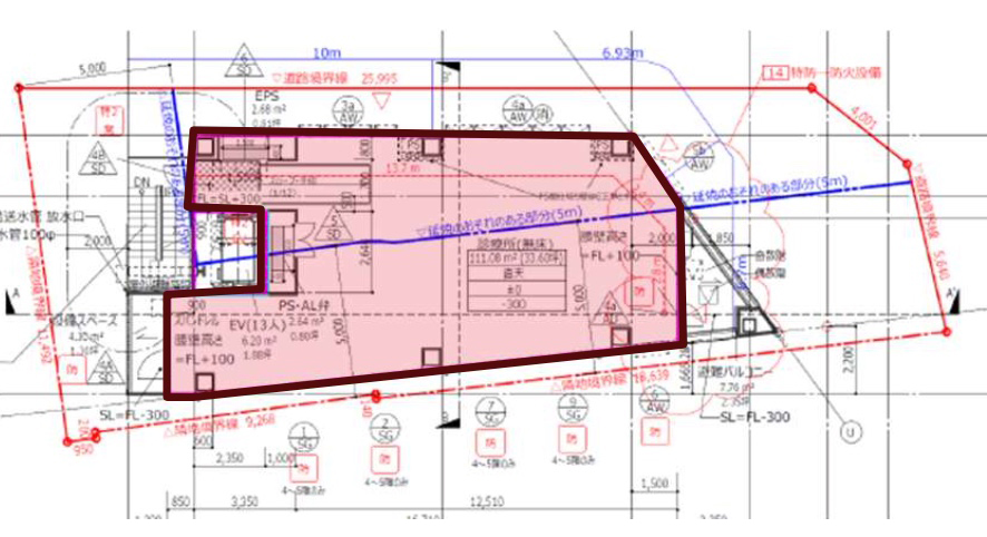 東京都墨田区　両国駅徒歩1分　新築計画ビル物件図面