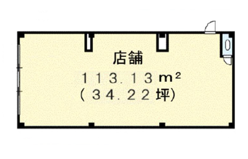 埼玉県さいたま市　東浦和駅徒歩13分　ビル1階 元歯科医院店舗物件図面