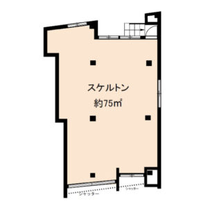 東京都豊島区　池袋駅徒歩12分　ビル1階物件図面