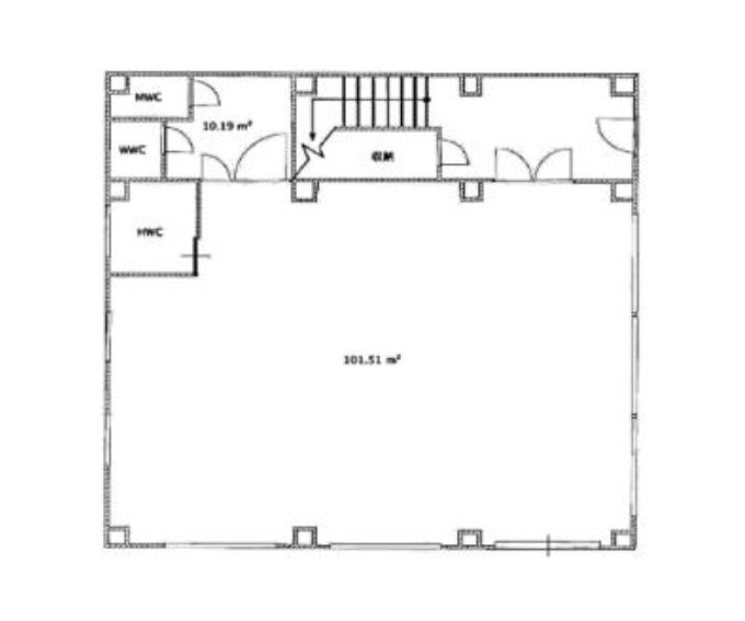 神奈川県相模原市　相模原駅徒歩26分　1階店舗図面