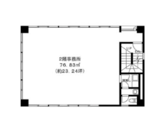 東京都千代田区　小川町駅徒歩3分　ビル2階物件図面