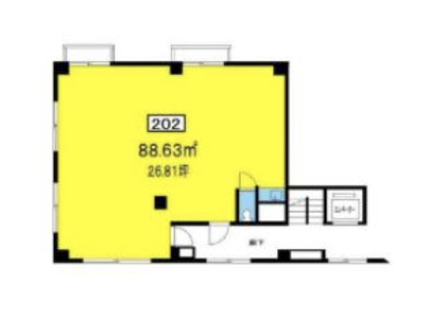 東京都杉並区　高円寺駅徒歩11分　ビル2階物件図面