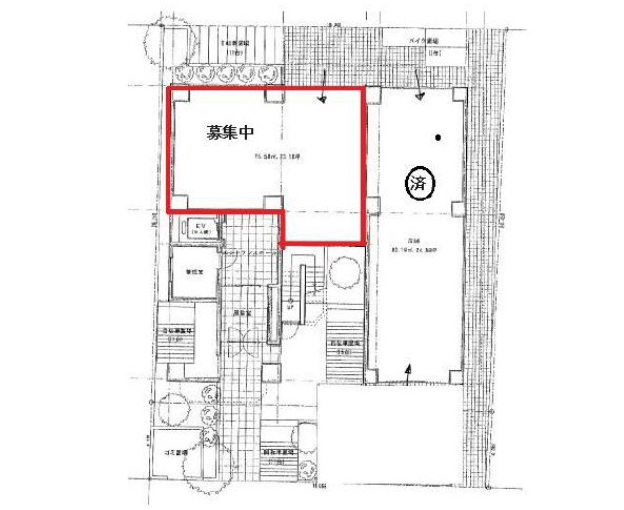 東京都大田区　大森駅徒歩18分　ビル1階物件図面