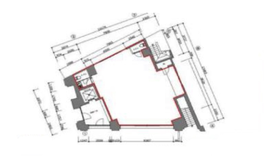 東京都千代田区　淡路町駅徒歩2分　ビル1階物件図面