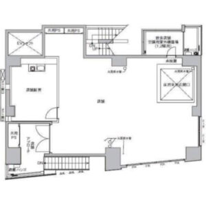 東京都中央区　小伝馬町駅徒歩3分　ビル2階物件図面