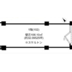千葉県松戸市　八柱駅徒歩1分　ビル1階物件図面