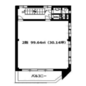 東京都八王子市　八王子駅徒歩5分　ビル2階物件図面