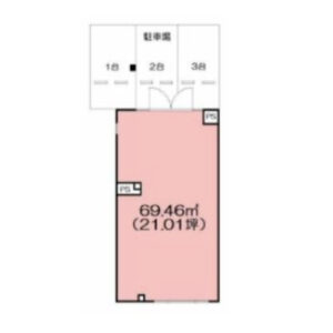神奈川県伊勢原市　伊勢原駅徒歩9分　　ビル1階物件図面