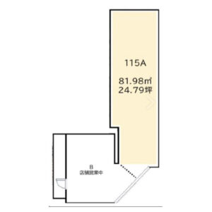 東京都八王子市　高尾駅徒歩1分　ビル1階物件図面
