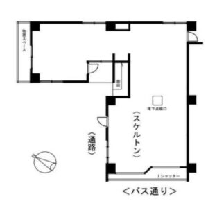 東京都調布市　つつじヶ丘駅徒歩4分　ビル1階物件図面