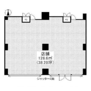 埼玉県狭山市　狭山市駅徒歩2分　ビル1階物件図面