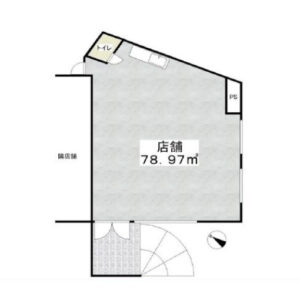 埼玉県川口市　東川口駅徒歩3分　ビル1階物件図面