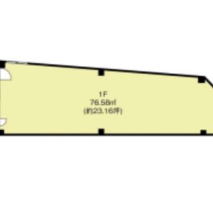 東京都武蔵野市　吉祥寺駅徒歩17分　1階店舗図面