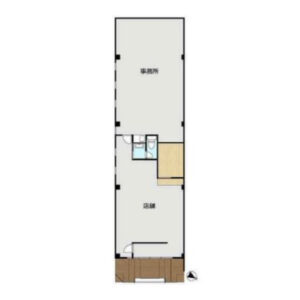 神奈川県横浜市　たまプラーザ駅徒歩3分　ビル1階物件図面