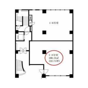 神奈川県厚木市　本厚木駅徒歩4分　ビル1階物件図面
