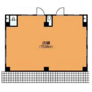 神奈川県小田原市　小田原駅徒歩3分　ビル1階物件図面