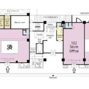 埼玉県さいたま市　東大宮駅徒歩3分　ビル1階物件図面