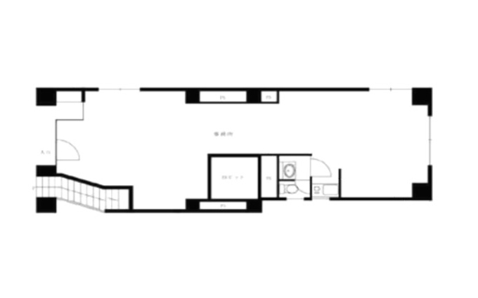 東京都港区 新橋駅徒歩3分 ビル1階物件図面