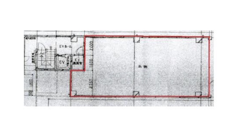 東京都大田区 蒲田駅徒歩14分 ビル1階物件図面