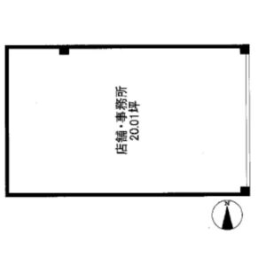 神奈川県横浜市　たまプラーザ駅徒歩3分　ビル１階物件図面