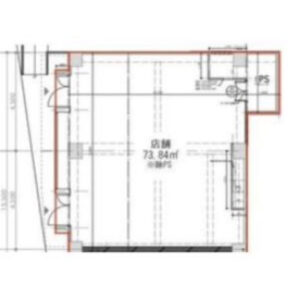 東京都文京区　田端駅徒歩11分　ビル1階物件図面