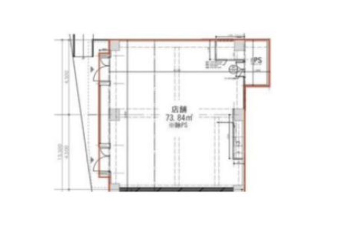 東京都文京区 田端駅徒歩11分 ビル1階物件図面