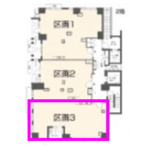 神奈川県横浜市　馬車道駅徒歩3分　ビル2階物件図面