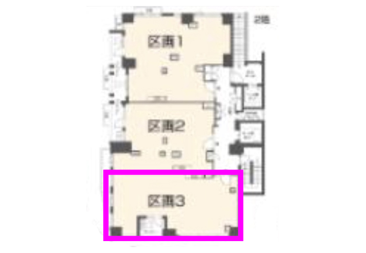 神奈川県横浜市 馬車道駅徒歩3分 ビル2階物件図面