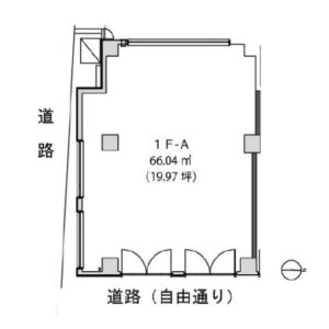 東京都目黒区　自由が丘駅　徒歩5分　ビル１階物件図面