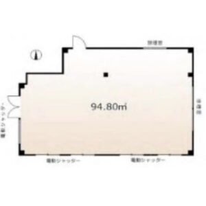 東京都北区　東十条駅徒歩10分　ビル１階物件図面