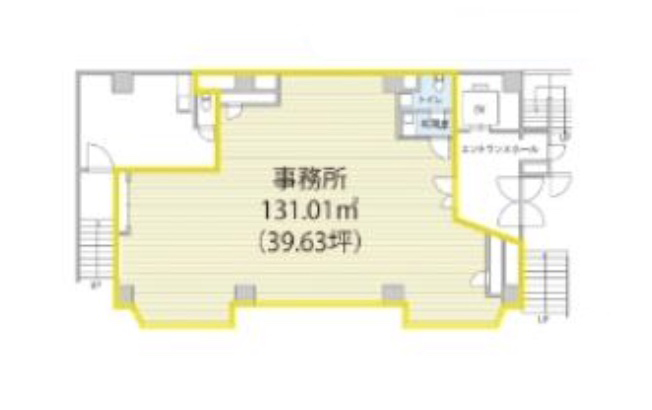 東京都中央区 八丁堀駅徒歩2分 ビル1階物件図面
