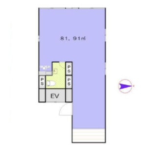 東京都目黒区　自由が丘駅徒歩1分　ビル３階物件図面