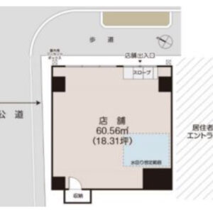 東京都目黒区　目黒駅徒歩12分　ビル1階物件図面