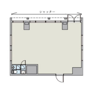 東京都台東区　上野駅徒歩4分　ビル1階物件図面