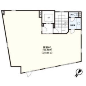神奈川県横須賀市　横須賀中央駅徒歩2分　ビル2階物件図面